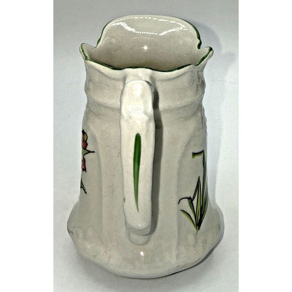 Vintage James Kent Spring Star Floral Hand Painted Small Pitcher/Vase Summer 5” - Picture 4 of 13